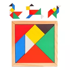 Juego Tangram Didáctico De Madera