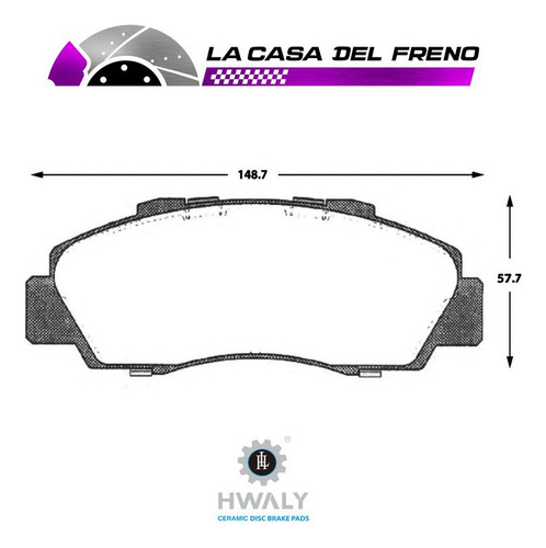 Pastilla De Freno Delantera Honda Odyssey 2.3 1998-1999 Foto 3