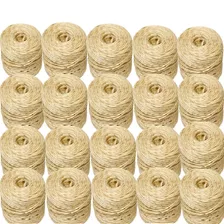 Corda Sisal Fio 3mm 20 Rolos Com 100 M Decoração E Arte