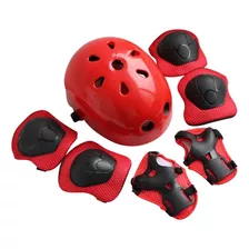 Casco Niños Protección Kit Rodilleras, Muñequeras, Coderas