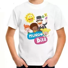 Camiseta Infantil Mundo Bita Personalizada Com Nome #03