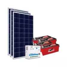 Kit Energia Solar Off Grid C/ Bateria 990wp - Até 3119wh/dia