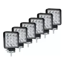 6x Focos Neblineros Led Foco Barras Led 4x4 Luces Led 48w