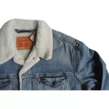 Jaqueta Levis Original Jeans Masculina Sherpa Forrada