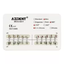 5 Kits Brackets Azdent Mini Roth 0.018 Hooks 3-4-5