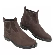 Bota Botina Calçado Sapato Em Couro Passo Forte Original Top