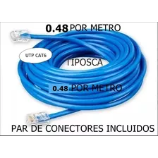Cable Utp Cat6 Internet Por Metro Redes Cctv