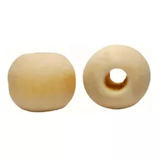 Bolita Perla De Madera Crudo 10mm Deco Bijou X 125 Unidades