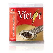 Juego De Cuerdas Guitarra Nylon Victor Con Borla Cv
