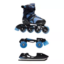 Rollerface Switch 3 En 1: Patines Intercambiables Azules