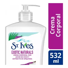 Crema Para Cuerpo St. Ives Exotic Naturals Dosificador 532ml