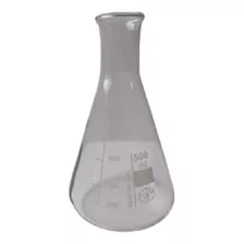 Erlenmeyer En Vidrio Boca Angosta De 500 Ml Marca Simax