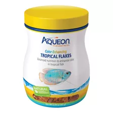 Alimento Peces Tropicales Hojuela Super Color Aqueon 65 Grs 