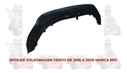 Spoiler Volkswagen Vento 2016-16-2017-2018-2019-2020-20 Ore Foto 2