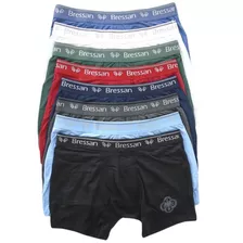 Cueca Boxer Microfibra Bressan Com Forro Kit Com 10 Cuecas.