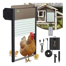 Puerta Automática De Gallinero Solar Temporizador Y Control 