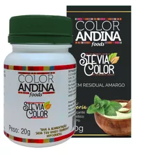 Adoçante Stévia 100% Natural Sem Amargo Color Andina 20g