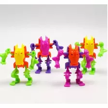 Set De 10 Mini Robot Guerreros Para Armar Juguetes