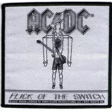 Patch Microbordado - Ac/dc - Flick Of The Switch 127 Oficial