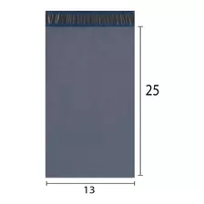 Saco Plastico De Roupa Correio 13x25 500 Un Cinza Eco