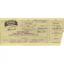 Ingresso Bruce Dickinson Olympia 16 03 1995 1575