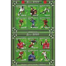 Fútbol - Euro 2000 - Mozambique - 2 Hojitas Mint 