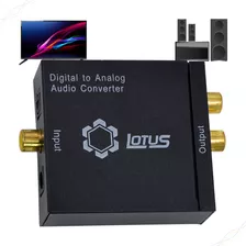 Adaptador Áudio Conversor Ótico Digital Rca Coaxial Optico
