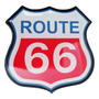 Emblema Lateral O Trasero Route 66 Bandera Estados Unidos