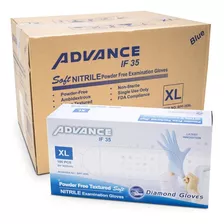 Guantes De Nitrilo Azul Advance (1000 Piezas)