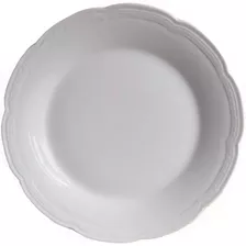 12 Platos Blancos Porcelana De Postre Vajilla Tsuji 1800