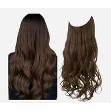 Extencion De Cabello Sintetico Marrón Medio 35 Cm