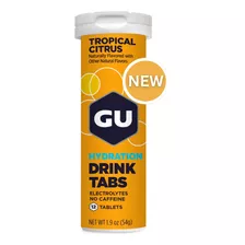 Gu Hydration Drink Tabs Sabor Tropical Citrus 8 Pack