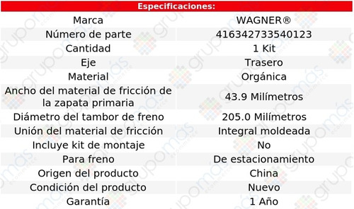 Balatas Tambor Traseras E-350 Club Wagon Del 2004 Al 2005 Foto 2