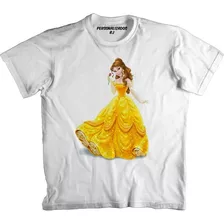 Camiseta Princesa Bela De A Bela E A Fera