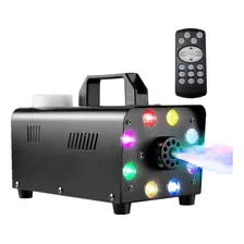 Máquina De Humo Dj 500w Con 8 Luz Led Rgb Efecto De Fuego