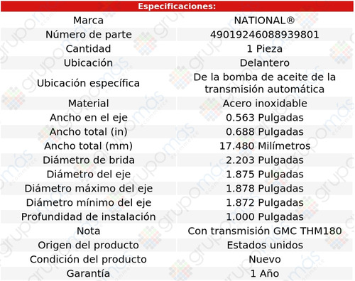 Pista Reparacin Bomba Aceite T/ A Del National 131 75 A 78 Foto 2