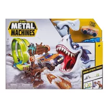 Pista Metal Machines Tiburón Attack Con Auto Espacio Regalos