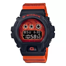 Reloj Casio G Shock Dw-6900td-4d Local Barrio Belgrano Color De La Malla Naranja Color Del Bisel Negro Color Del Fondo Naranja