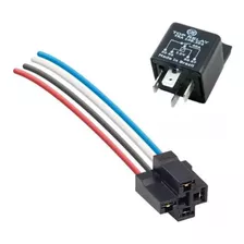 Rele Auxiliar Automotivo 4 Vias 12v 40a Universal + Chicote