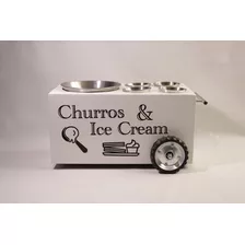 Mini Carrito De Churros Y Helado