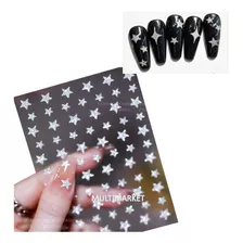 Stickers Para Uñas Adhesivos Glitter De Alto Brillo