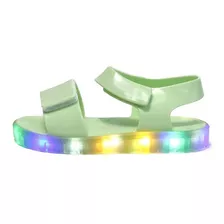 Sandália Infantil Com Led Inf029 Verde Menta Gasf