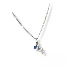 Cadena De Acero Quirurgico Con Cristal Sapphire Austriaco