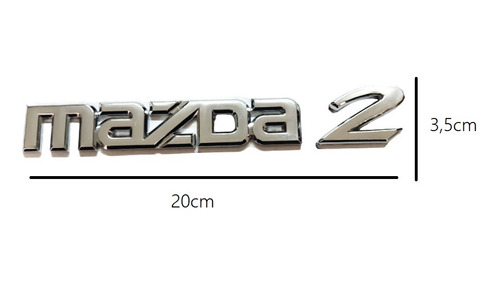 Emblema Logo Baul Trasero Maletero Para Mazda 2 Foto 2