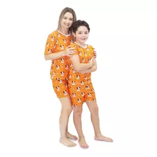 Tal Mãe Tal Filha(o) Pijama Feminino Curto E Infantil Au-au