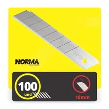 Lâmina Profissional Norma Larga One Way 18mm (100 Peças)