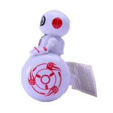 Robot Mini Con Movimiento Balanceo Luz Y Sonido Color Blanco