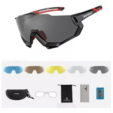 Lentes Running Polarizados Ciclismo 5 Micas Intercambiables 