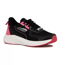 Avia Zapatillas Acordonadas Para Dama Ron- Black/coral