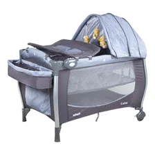 Cuna Playard Luna Grey Dots Infanti